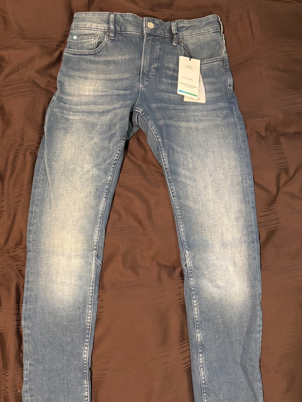 Scotch & Soda Skinny Jeans in Light Blue Denim